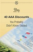 Image result for Complete List of AAA Discounts