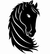 Image result for White Horse Head Silhouette