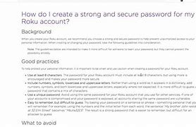 Image result for Roku Account Password Reset