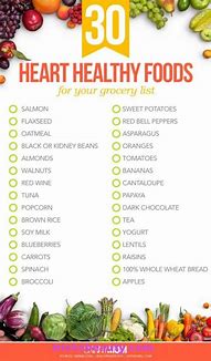 Image result for Heart Healthy Diet Food Chart PDF