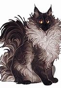 Image result for Black Cat Fluffy Tail Cartoon