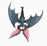 Image result for Big Bat Cartoon Upside Down