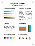 Image result for Printer Test Color Chart
