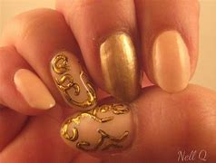 Image result for Gold Foil Nail Art