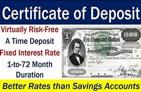 Image result for Certificate of Deposit