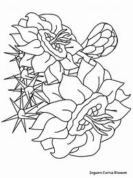 Image result for Saguaro Cactus Blossom Coloring Page