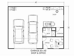 Image result for Garage Floor Plans 30X50