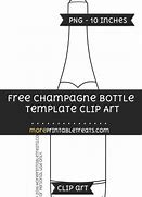 Image result for Black Champagne Bottle Template