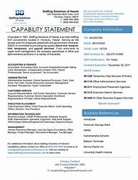 Image result for Capability Statement Engineering
