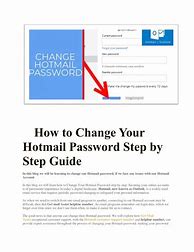 Image result for How to Change MSN Password