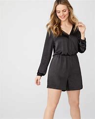 Image result for Satin Long Sleeve Romper