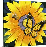 Image result for Yellow Flower Canvas Wall Art