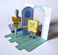 Image result for Spongebob SquarePants Papercraft Squidward