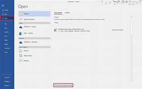 Image result for How to Open Unsaved Word Document