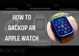 Image result for Apple Watch Backup