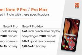 Image result for MiNote 9 Price in India