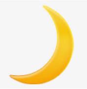 Image result for iPhone Moon. Emoji