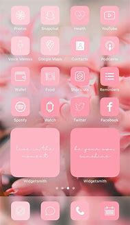 Image result for Pink iPhone Wigdet Ideas
