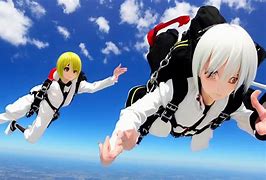 Image result for Anime Skydiving