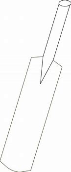 Image result for Cricket Bat Outline