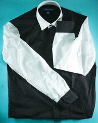 Image result for Black Shirt with White Collar