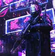 Image result for Cyberpunk. Size: 182 x 185. Source: 4kwallpapers.com