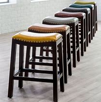 Image result for Counter Height Saddle Bar Stool