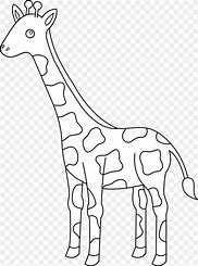 Image result for Cartoon Giraffe Clip Art Black and White