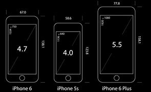 Image result for iPhone 6 Phone Size