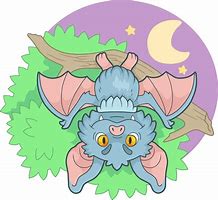 Image result for Cartoon Bat Hanging