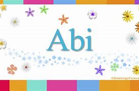 Image result for Abi Name Images