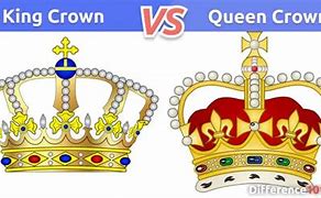 Image result for Queen Crown Vs. King Crown