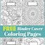 Image result for Adult Coloring Page Binder Covers