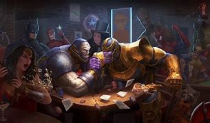 Image result for Darkseid vs Thanos Art