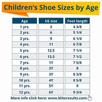 Image result for Kids Sizes