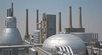 Image result for Futuristic Factory Building