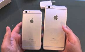 Image result for iPhone 6 Plus Silver Next to iPhone 5S Unboxing