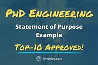 Image result for Engineering Statement of Purpose PhD