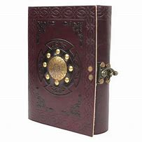 Image result for Leather Brown Notebook Cover Latch