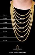 Image result for Gold Chain Size Chart
