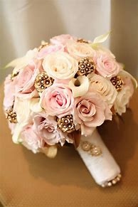 Image result for Wedding Flowers Rose Gold and White