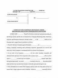 Image result for Temporary Restraining Order Forms