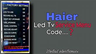 Image result for Haier TV Menu