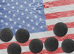 Image result for American Flag On Hockey Rink Ice