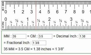 Image result for Ruler Measurement Conversion Chart