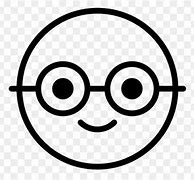 Image result for Nerd Emoji Black and White