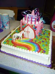 Image result for Rainbow Unicorn Princess Cake