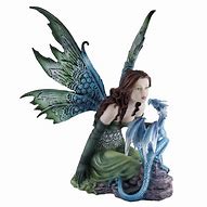 Image result for Fairy with Dragon Figurine