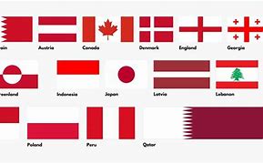 Image result for Red and White Flag with Plus Sign