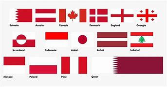 Image result for Red Flag with White Running through Horizontal